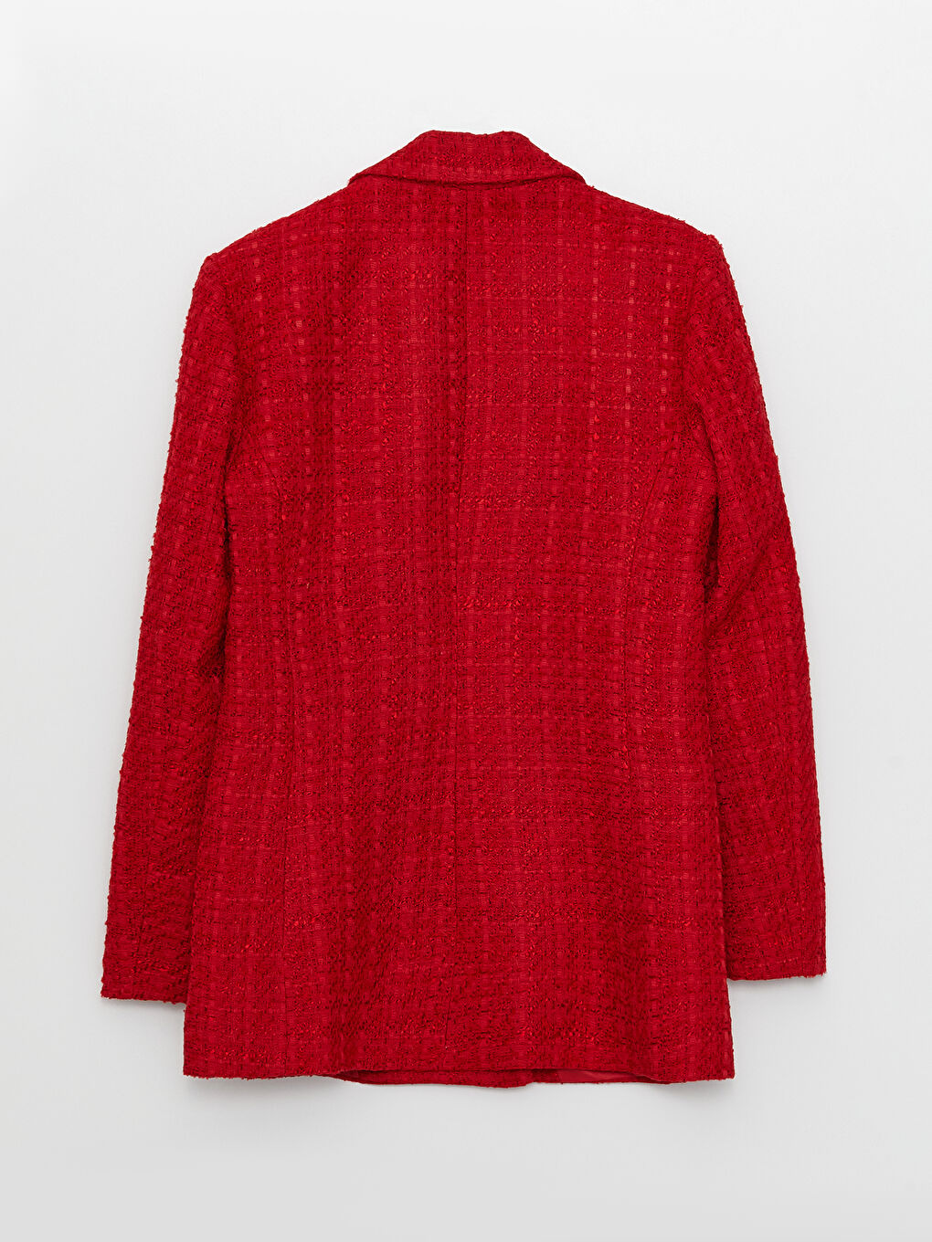 Self Patterned Long Sleeve Women's Blazer Jacket -S3CS01Z8-GYE