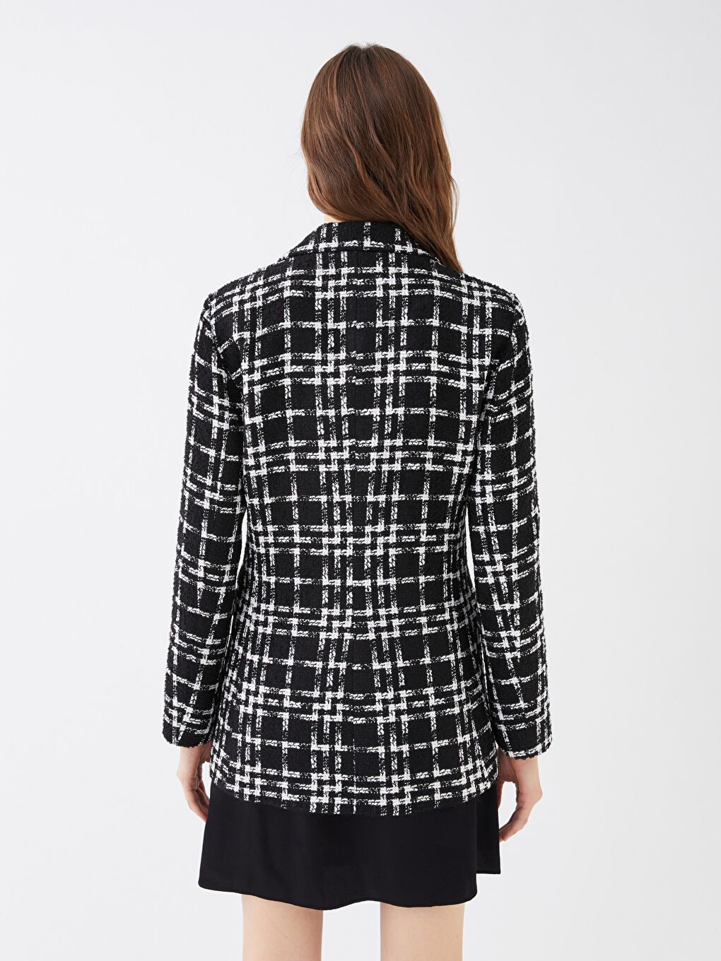 LCW Vision Patterned Long Sleeve Women's Blazer Jacket -S3CS02Z8-LKX