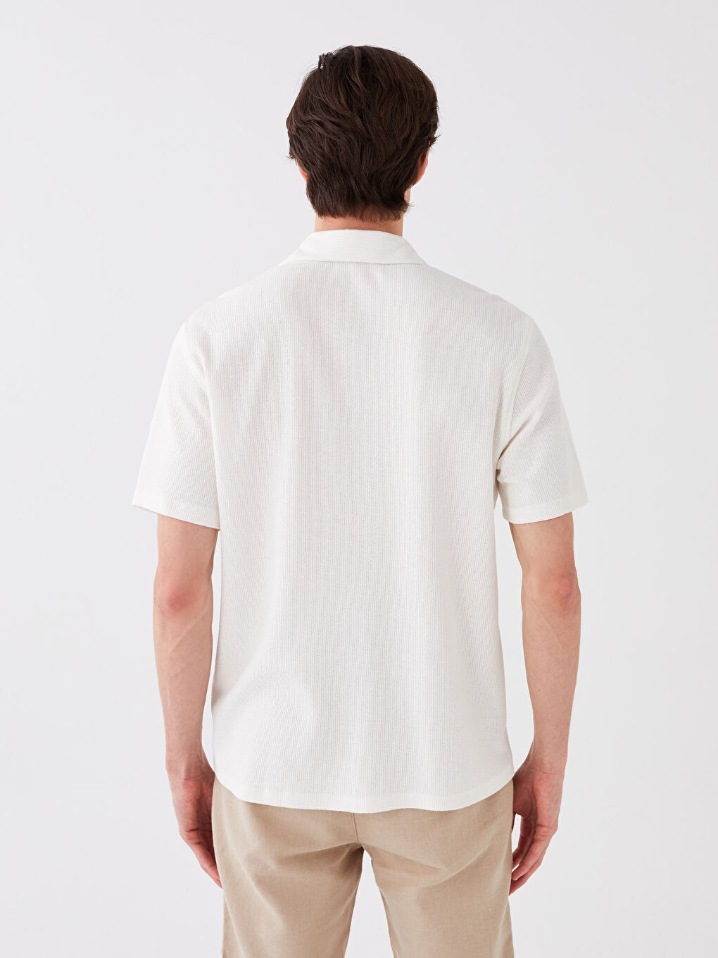 Regular Fit Short Sleeve Men's Shirt-4