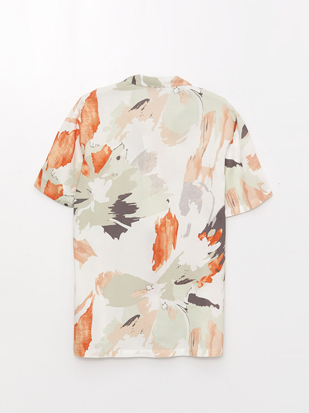 Chemise à motifs à manches courtes pour hommes, coupe régulière-6