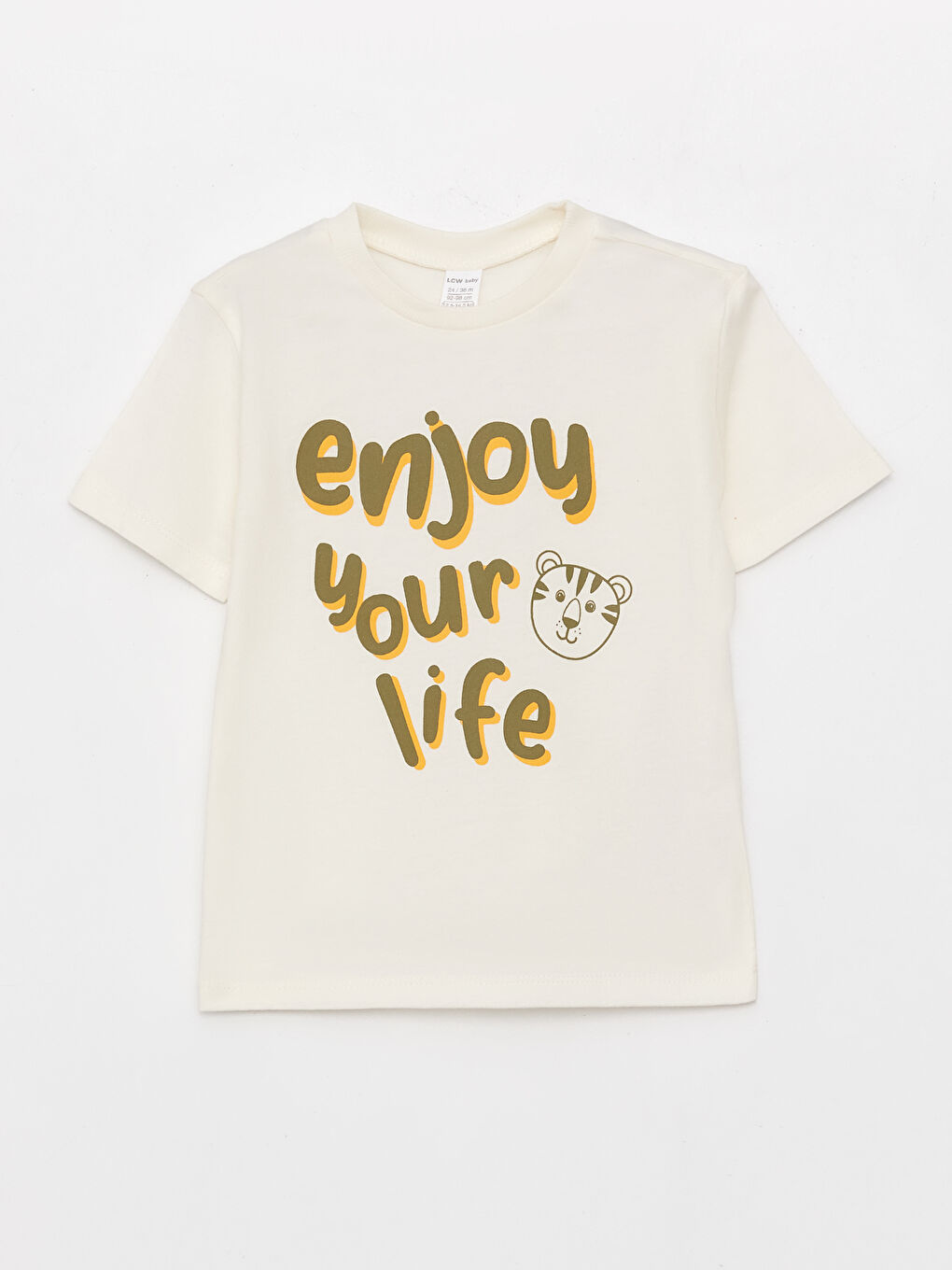Crew Neck Short Sleeve Printed Baby Boys' T-Shirt 2 Pack-1