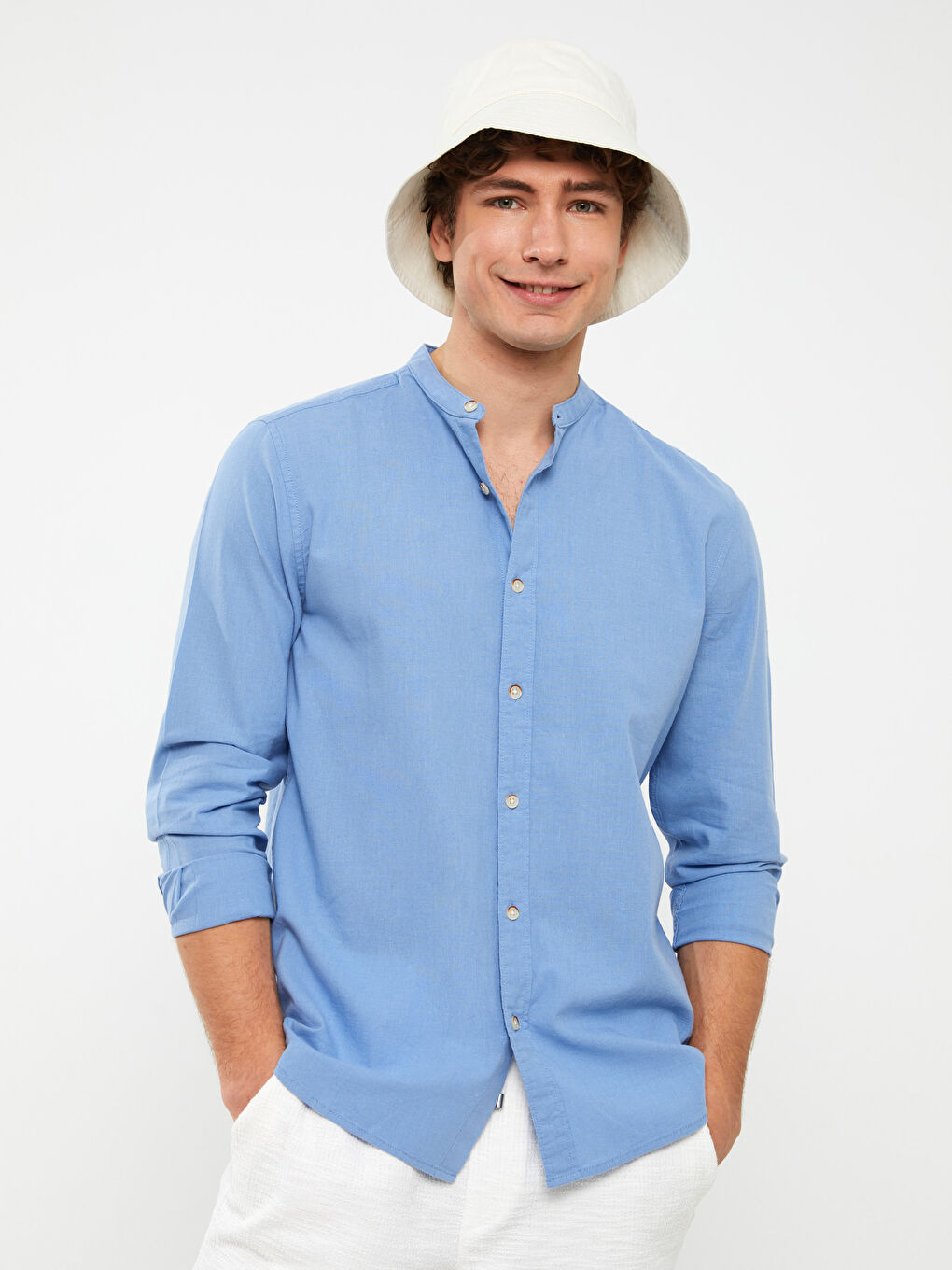 Chemise à Manches Longues Coupe Régulière pour Hommes-1