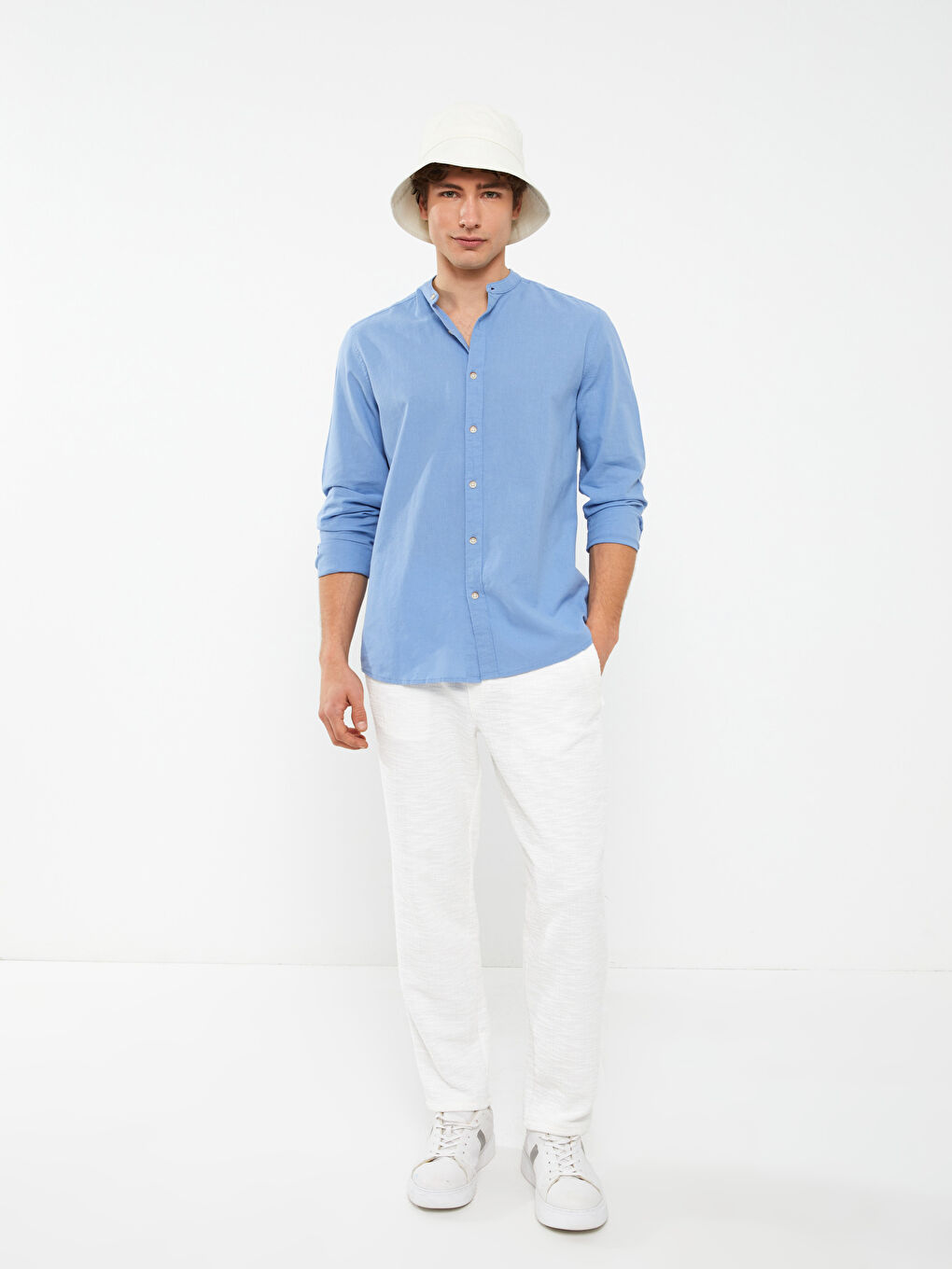 Chemise à Manches Longues Coupe Régulière pour Hommes-2