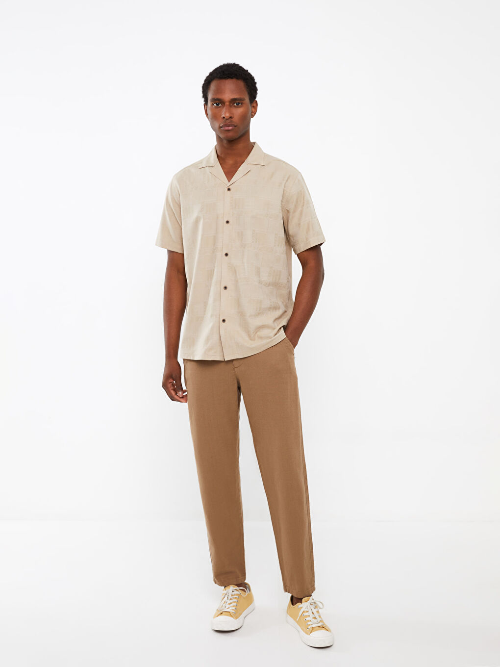 Regular Fit Short Sleeve Men's Shirt-2