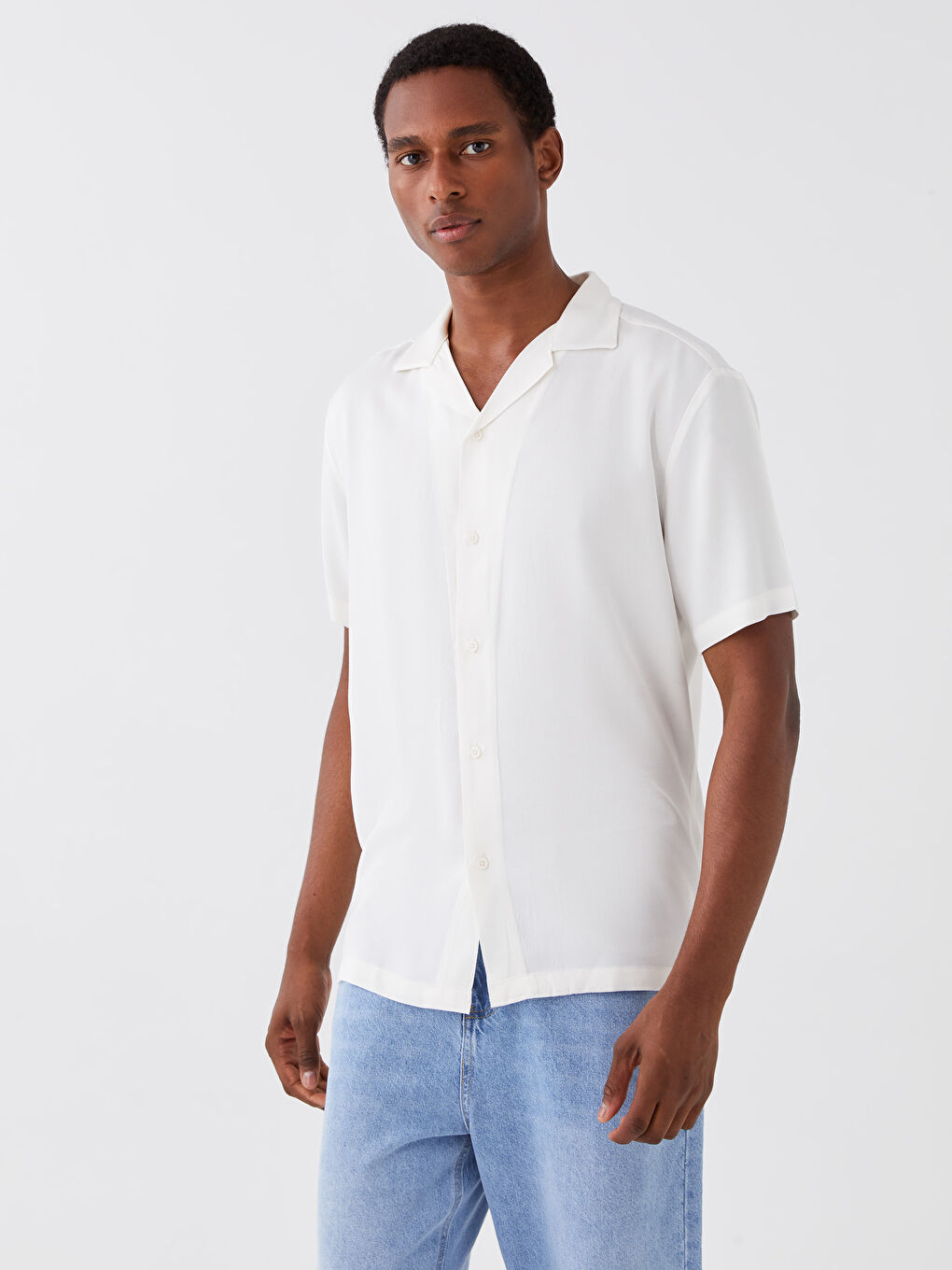 Regular Fit Kısa Kollu Erkek Gömlek-1