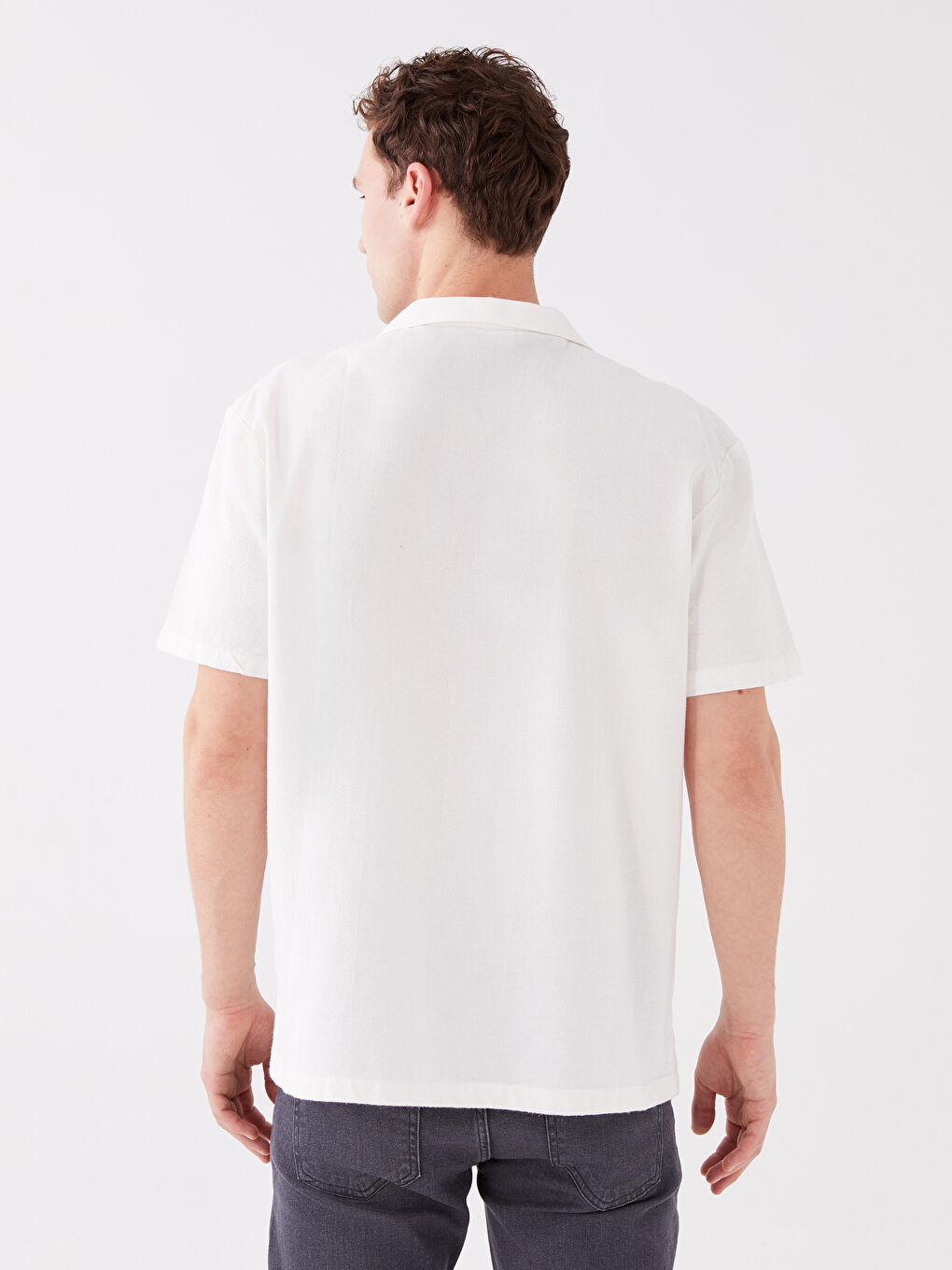 Regular Fit Short Sleeve Men's Shirt-4