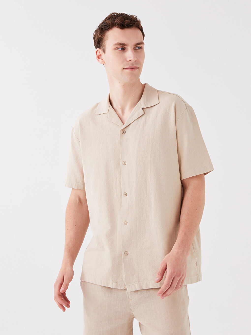 Regular Fit Short Sleeve Men's Shirt-1