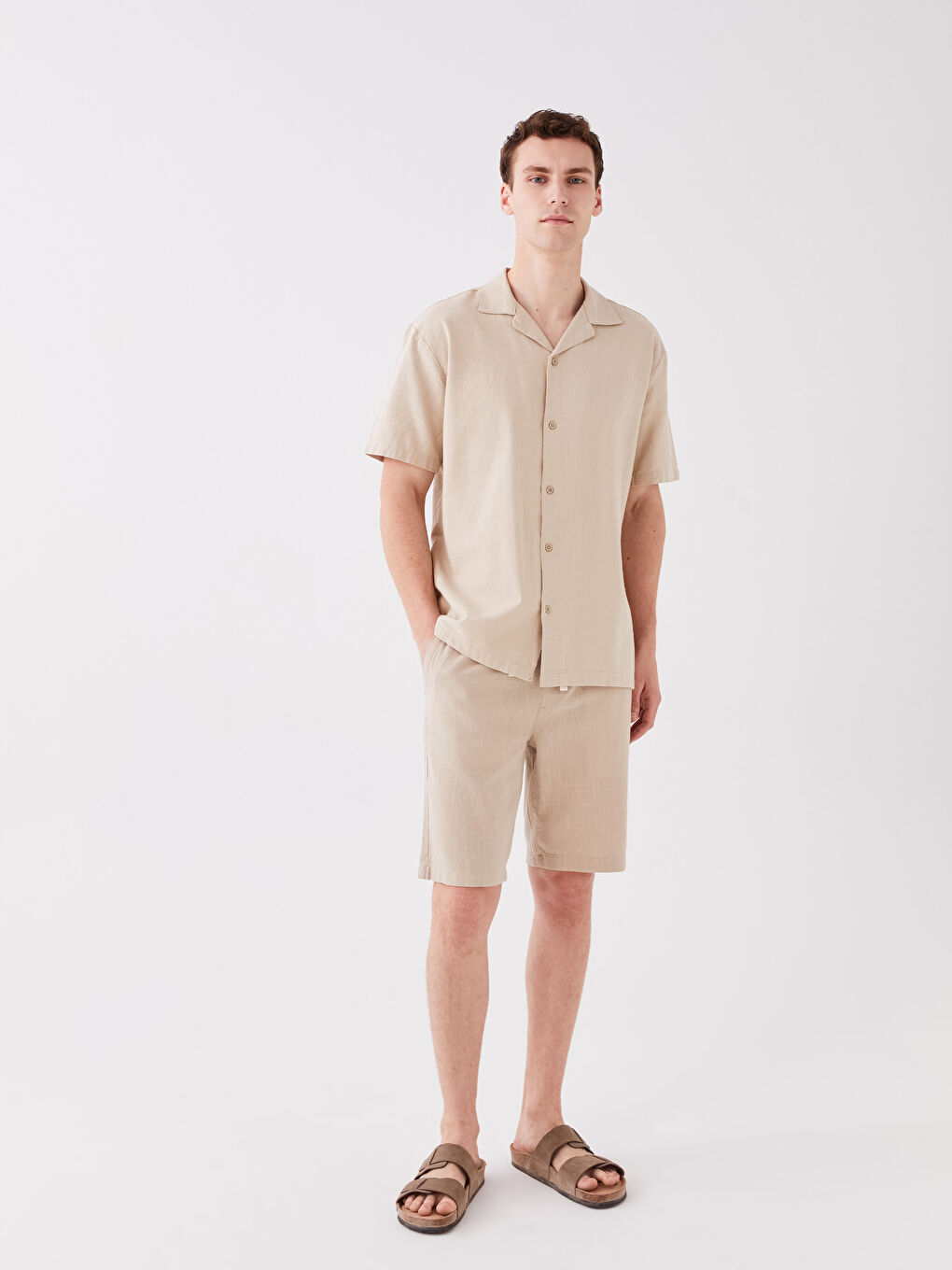 Regular Fit Short Sleeve Men's Shirt-2