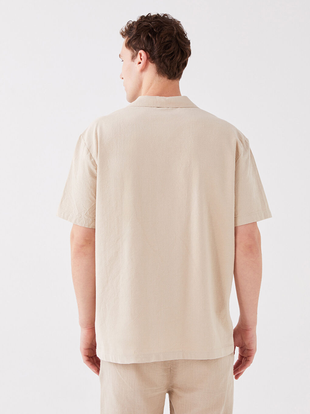 Regular Fit Short Sleeve Men's Shirt-4