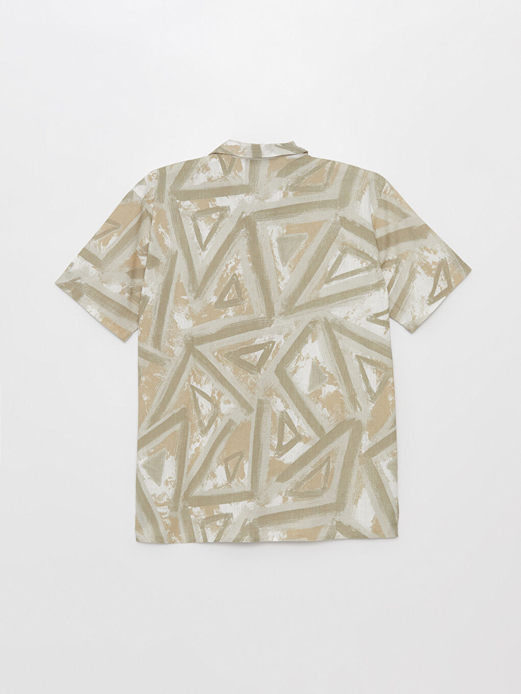 Regular Fit Short Sleeve Patterned Viscose Men's Shirt-6