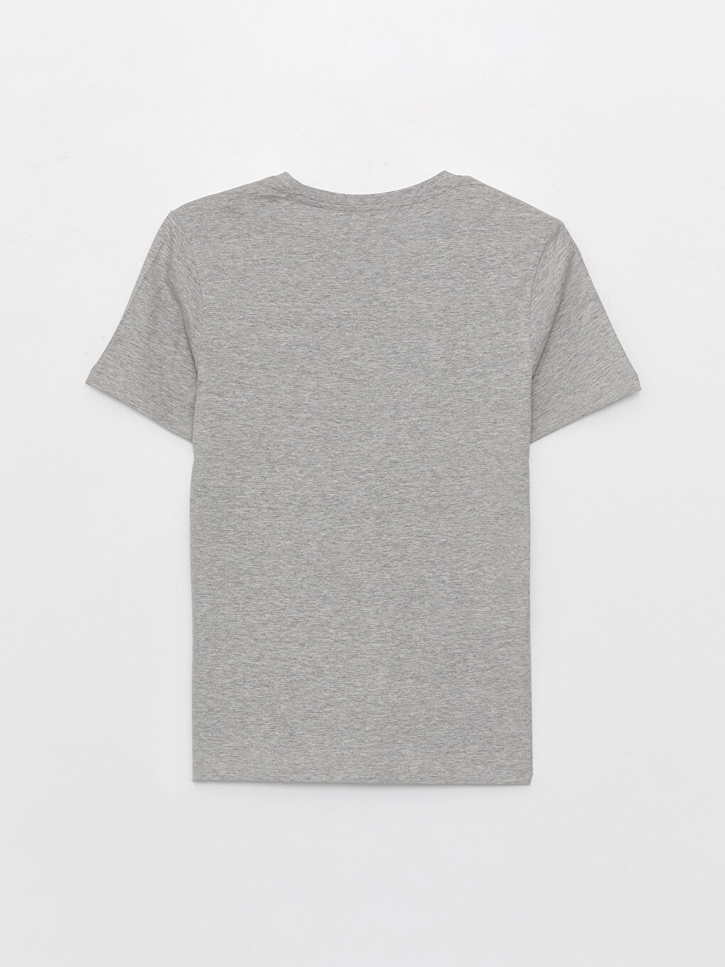 Crew Neck Short Sleeve Printed Combed Cotton Men's T-shirt-6