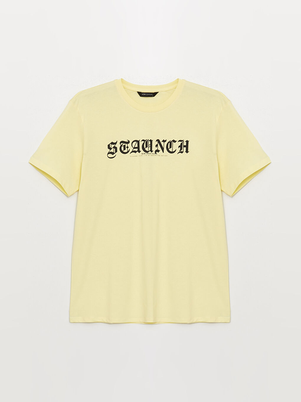 Crew Neck Short Sleeve Printed Combed Cotton Men's T-shirt-5