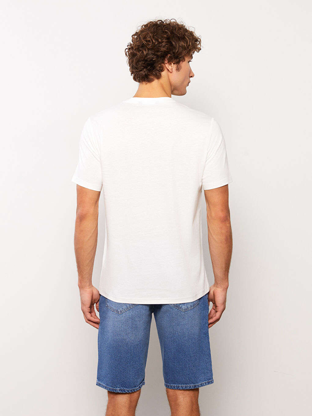 Crew Neck Short Sleeve Color Block Jersey Men's T-Shirt-4