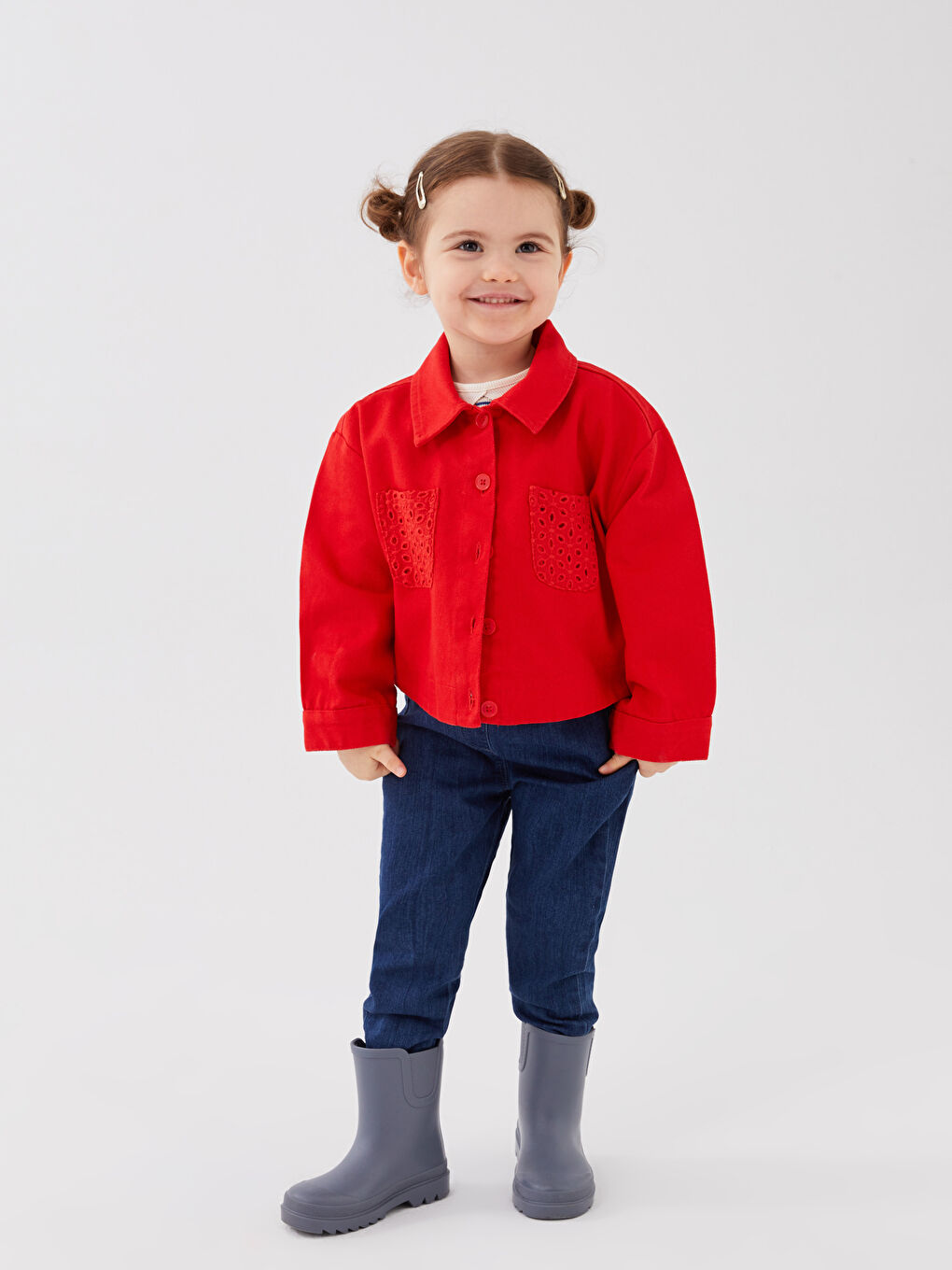 جاكيت بناتي بكم طويل-2