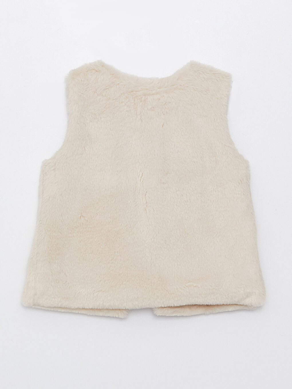 Дөңгелек жағалы үлпілдек қыз бала жилеті-5