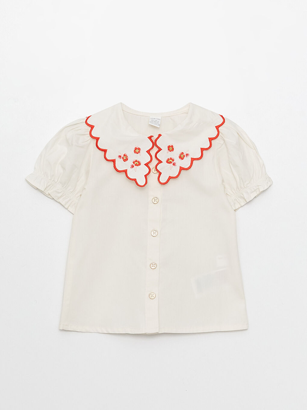 Bebe Collar Embroidery Detailed Baby Girl Shirt and Skirt 2-Pack Set -S3CT46Z1-FRC