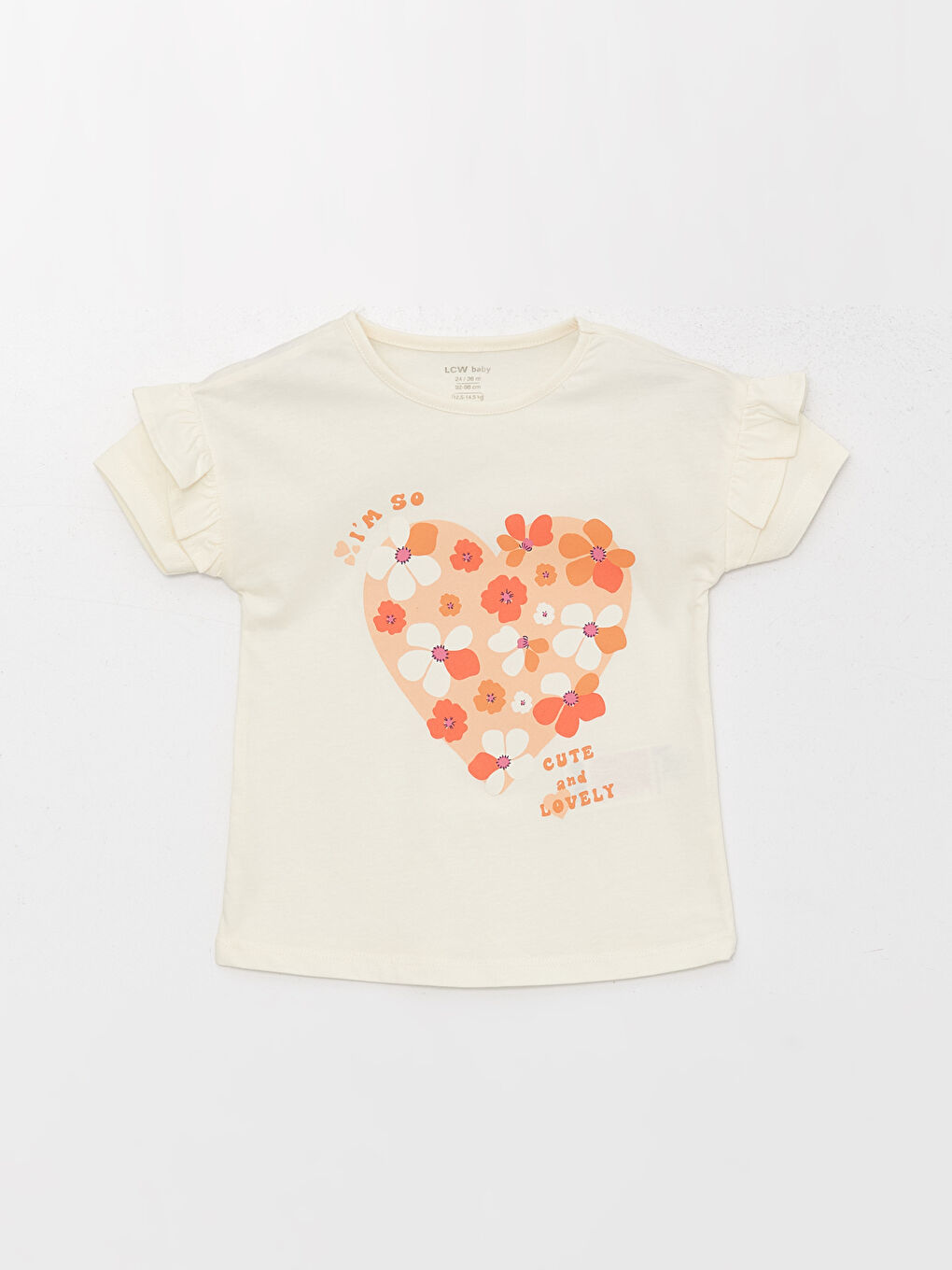 Crew Neck Printed Baby Girls' Pyjama Set-1