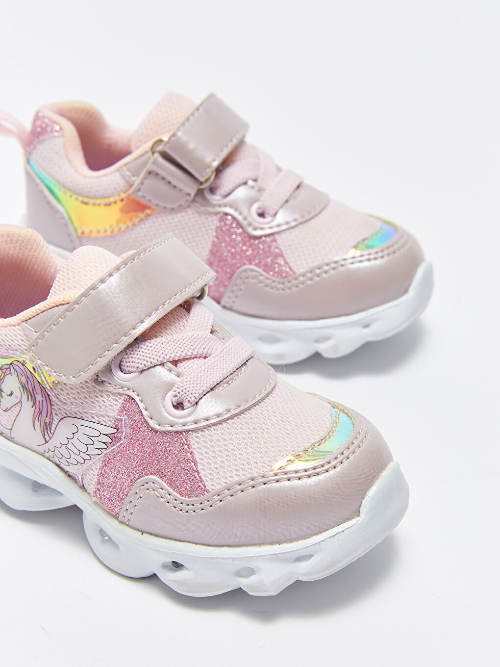 Încălțăminte Sport Bebeluși Fete cu Lumină pe Talpă și Închidere cu Bandă Velcro-3