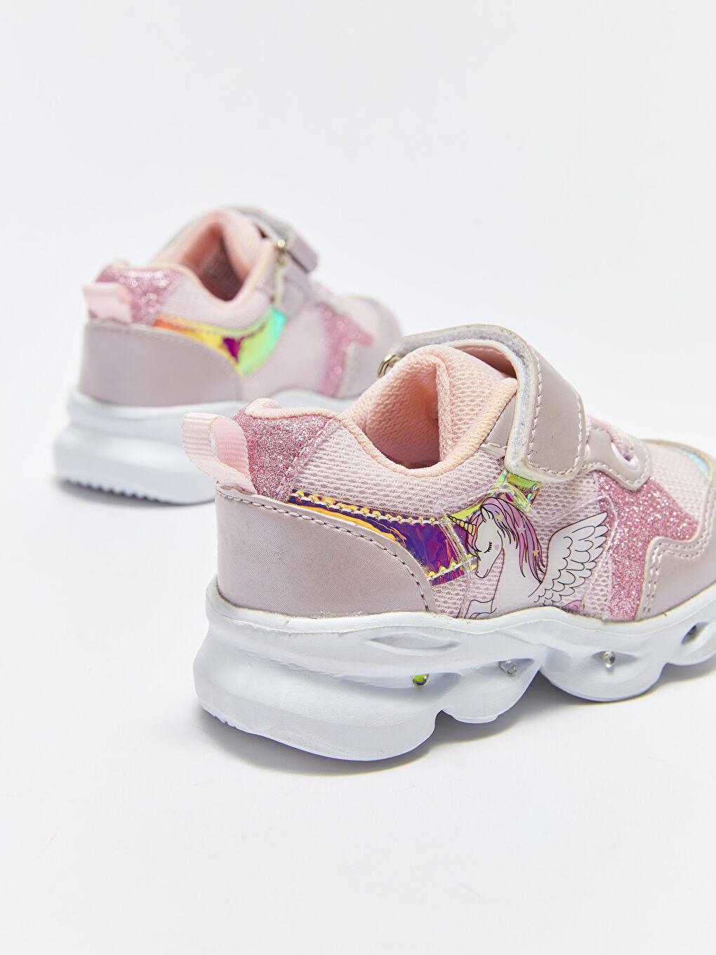 Încălțăminte Sport Bebeluși Fete cu Lumină pe Talpă și Închidere cu Bandă Velcro-4