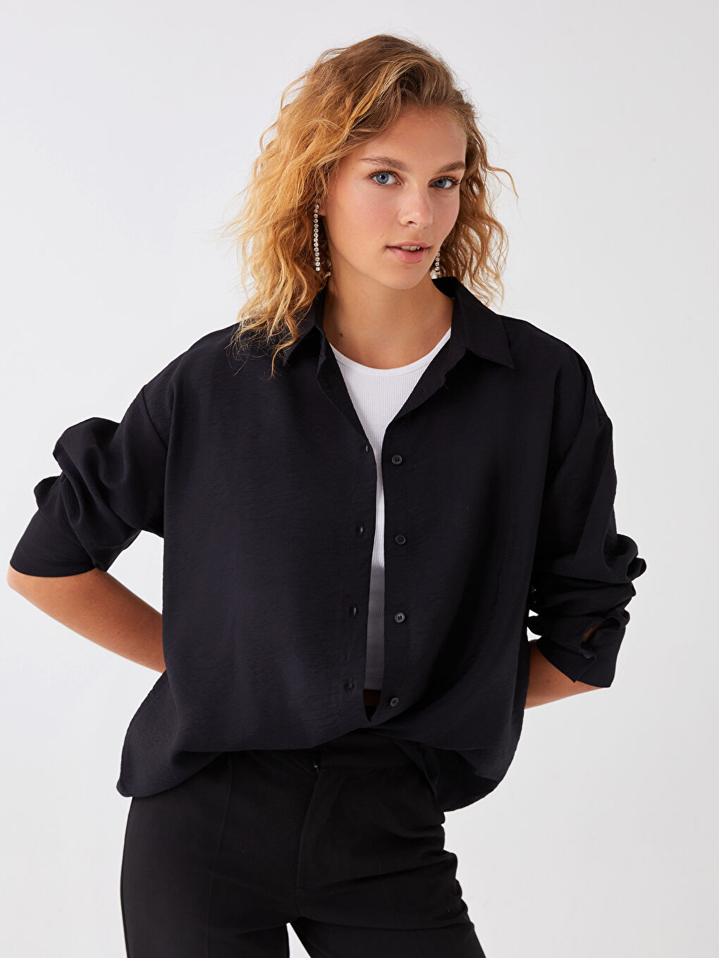 Plain Long Sleeve Aerobin Women's Shirt