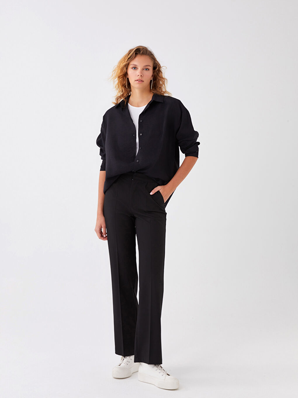 Plain Long Sleeve Aerobin Women's Shirt-2