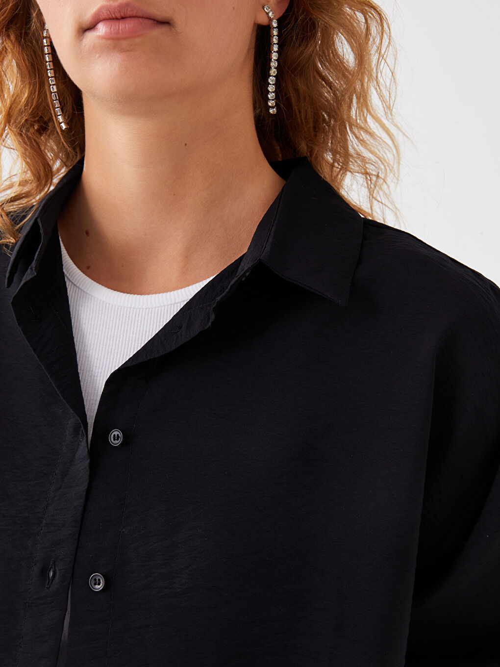 Plain Long Sleeve Aerobin Women's Shirt-3