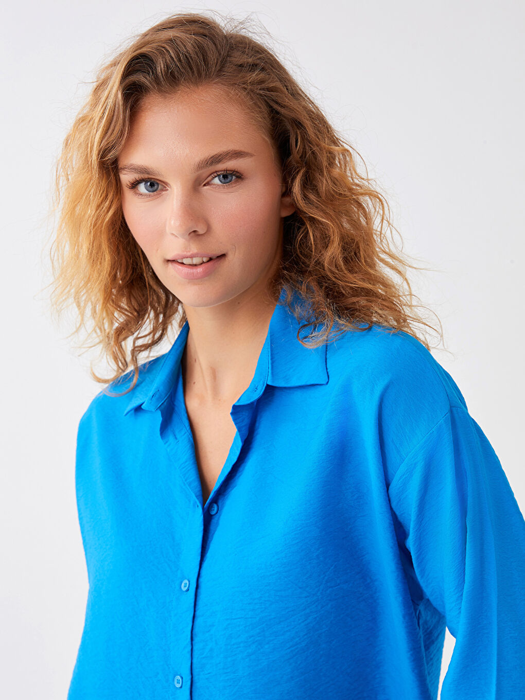 قميص سادة كم طويل ايروبن للسيدات-2