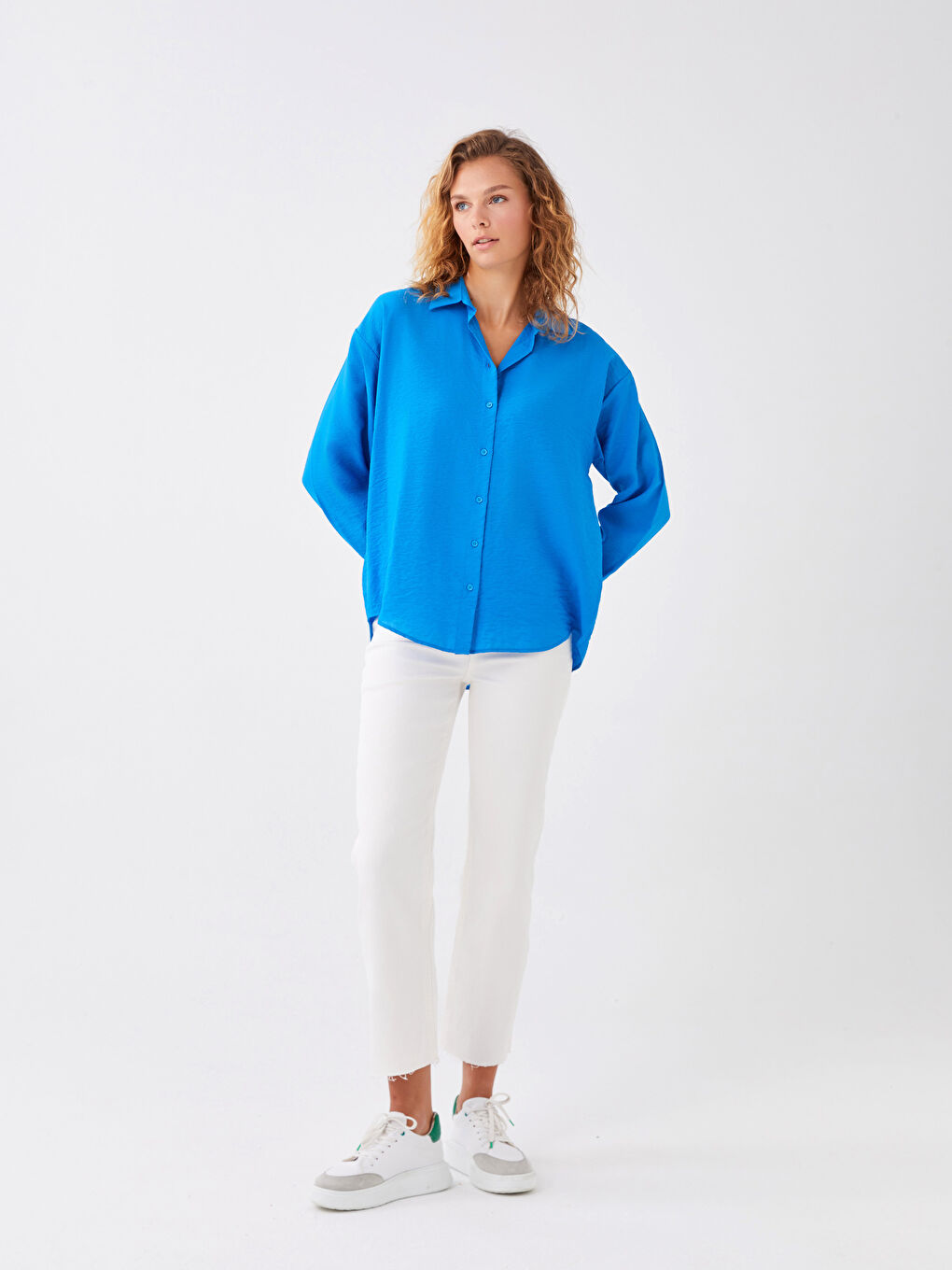 قميص سادة كم طويل ايروبن للسيدات-3