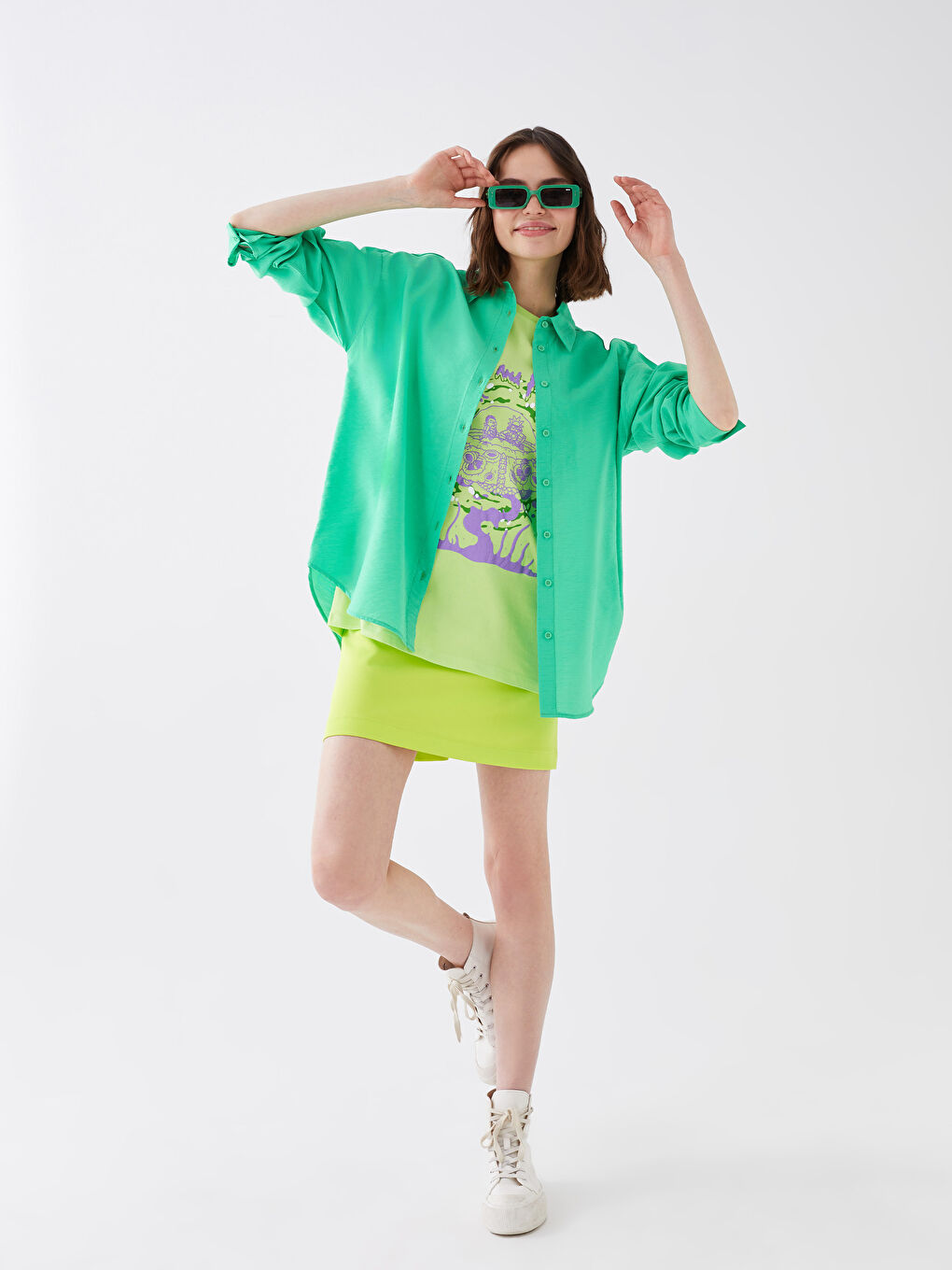 Plain Long Sleeve Aerobin Women's Shirt-2