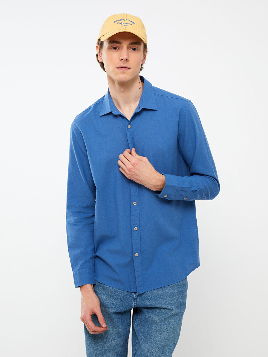 XSIDE Regular Fit Long Sleeve Men's Shirt -S3CT69Z8-KDW