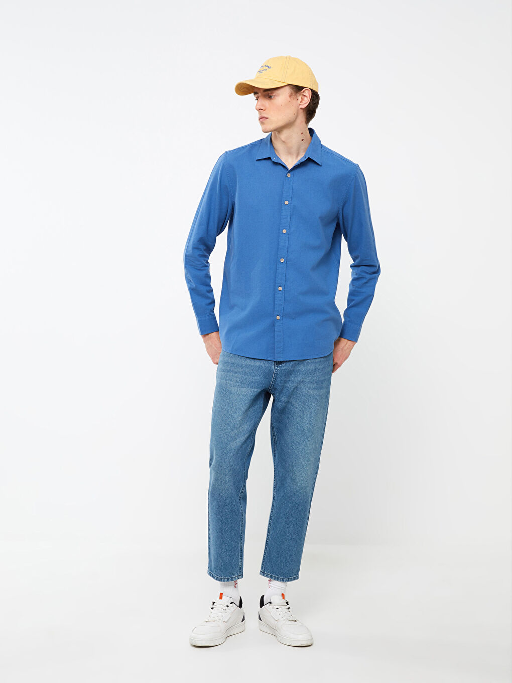 XSIDE Regular Fit Long Sleeve Men's Shirt -S3CT69Z8-KDW