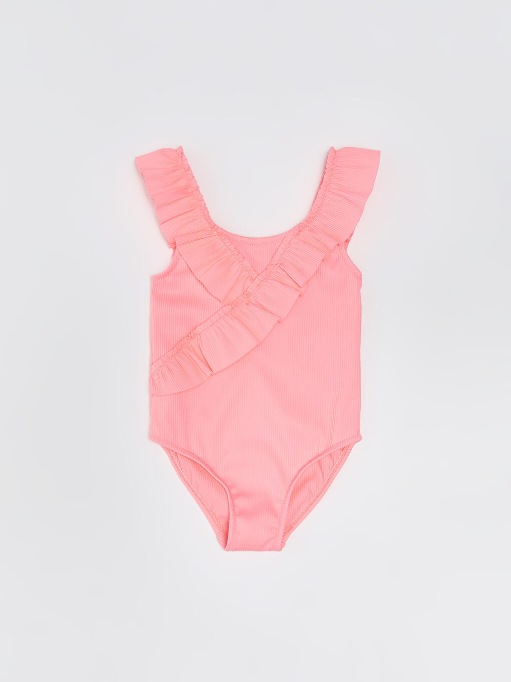 Flexible Fabric Ruffle Detail Baby Girl Swimsuit -S3CT72Z1-D4G
