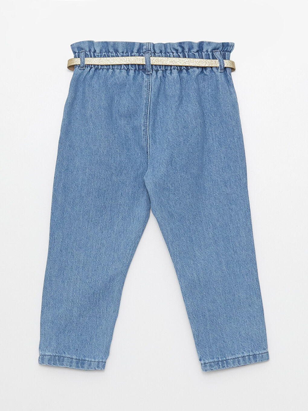 LCW baby Jean Basique à Taille Élastique pour Bébé Fille et Ceinture -S3CT73Z1-311