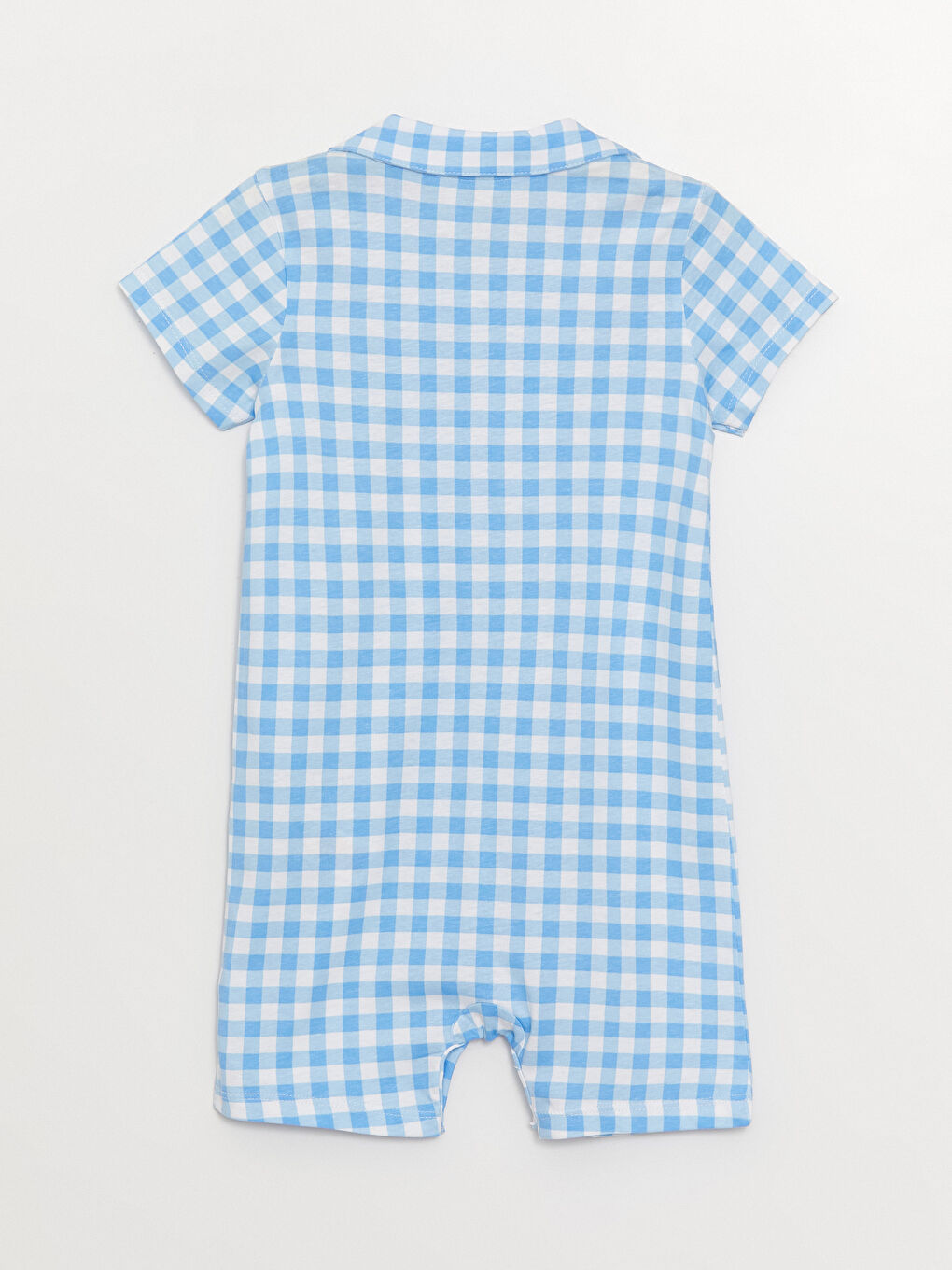 Polo Collar Plaid Baby Boy Rompers -S3CT79Z1-LRA