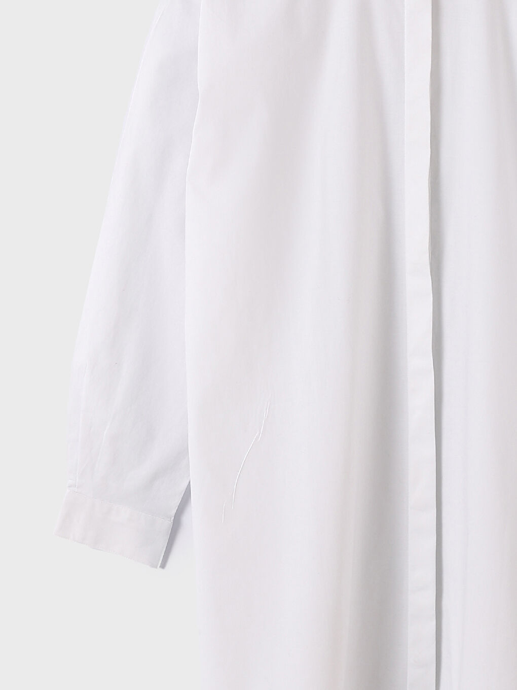 Plain Long Sleeve Oversize Women's Shirt Dress -S3CT83Z8-RVK