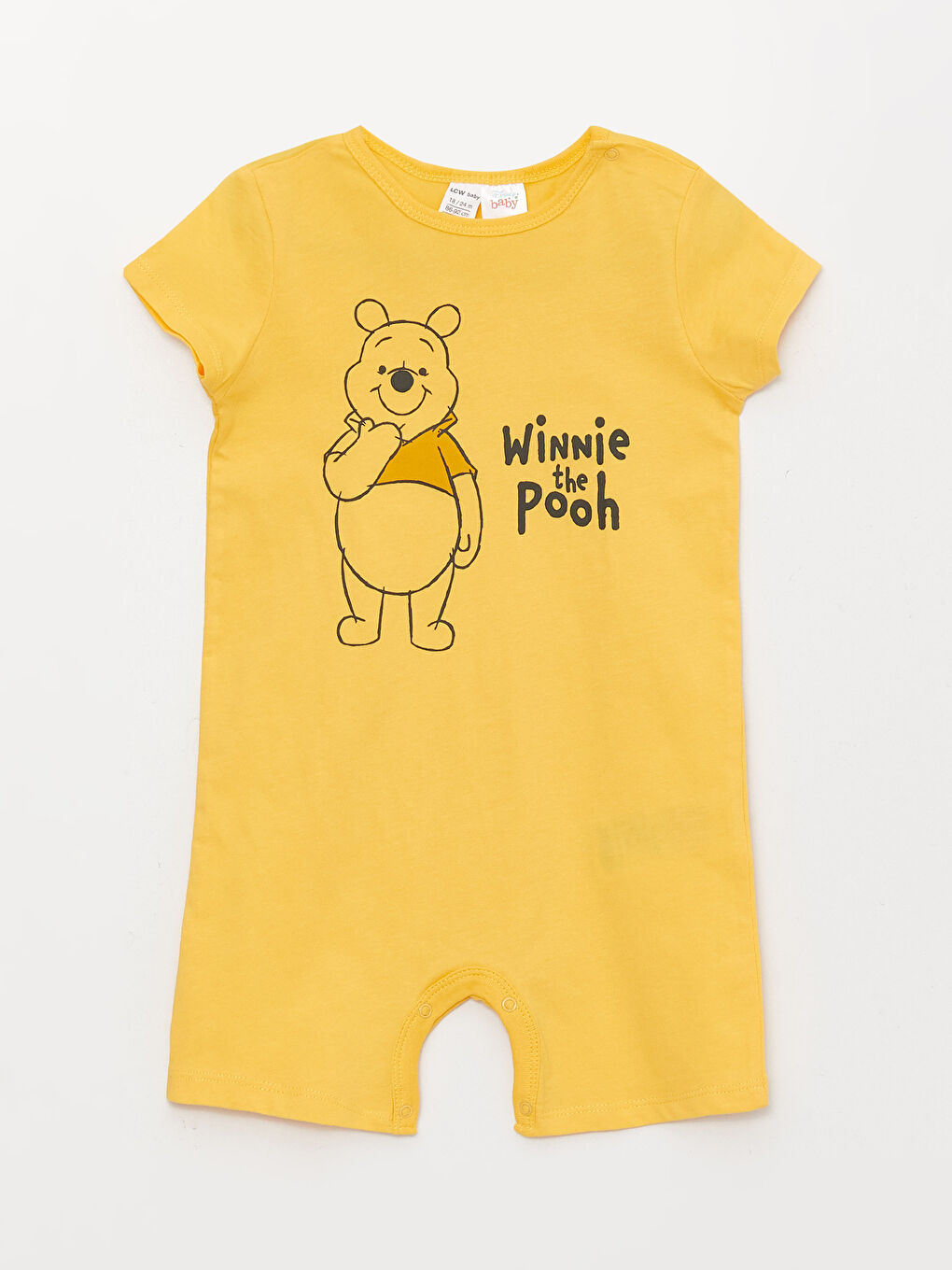 LCW baby Crew Neck Short Sleeved Winnie the Pooh Printed Baby Boy Rompers 2 Pack -S3CT85Z1-FYR