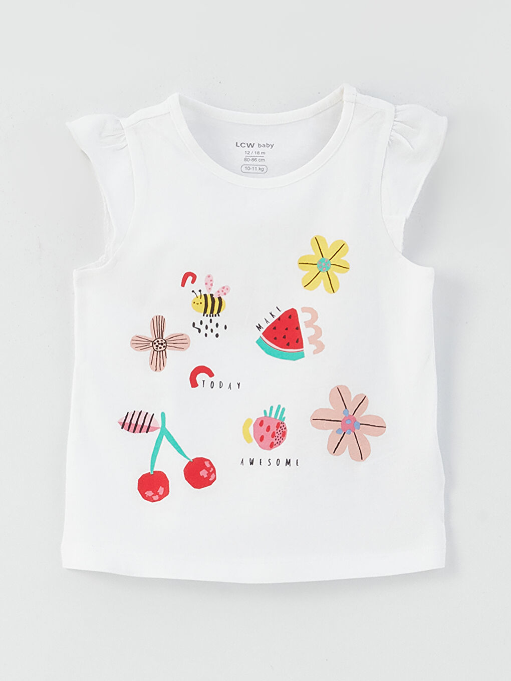 طقم بيجامة بنات صغيرات مطبوع-1