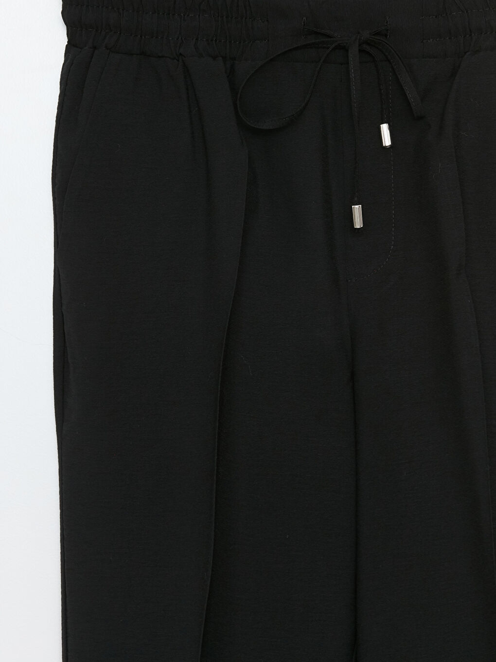 Elastic Waist Comfortable Fit Pocket Detailed Women's Trousers-7