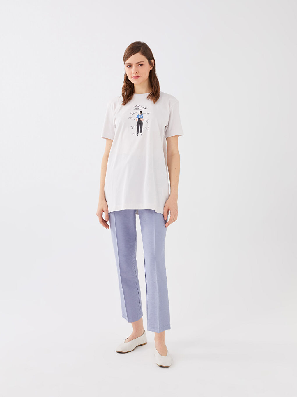 LCW Modest Elastic Waist Comfortable Fit Pocket Detailed Women's Trousers -S3CU43Z8-RRD