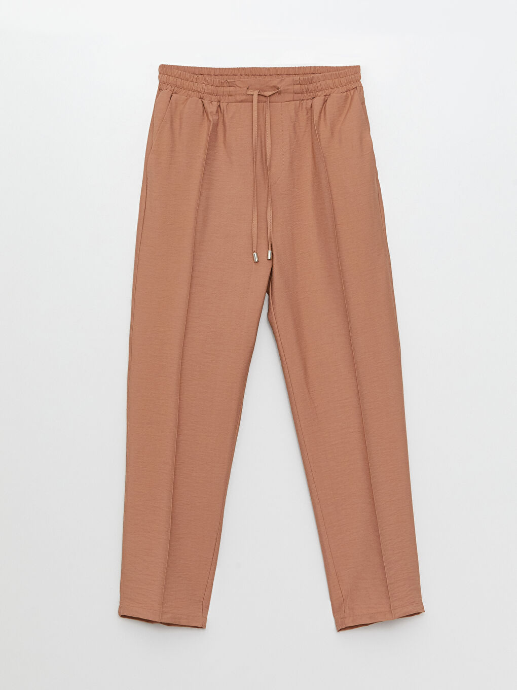 Elastic Waist Comfortable Fit Pocket Detailed Women's Trousers-5