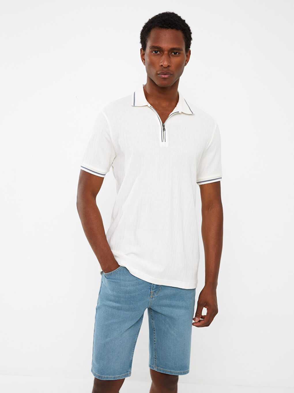 XSIDE Polo Yaka Kısa Kollu Erkek Tişört -S3CU45Z8-J1F