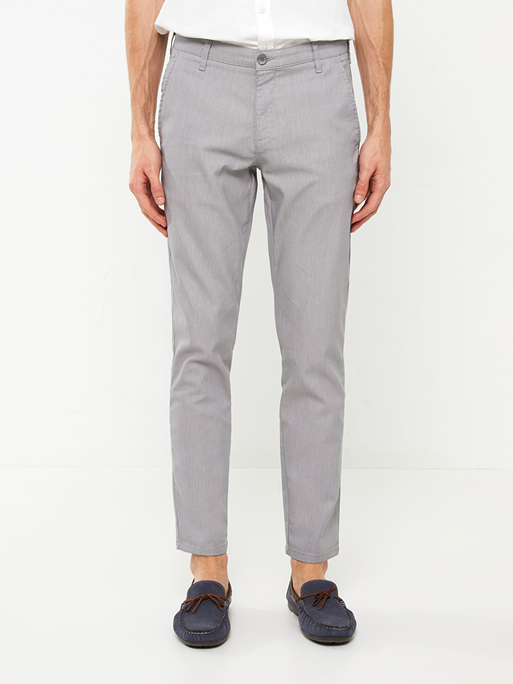 Gri Slim Fit Erkek Pantolon-2