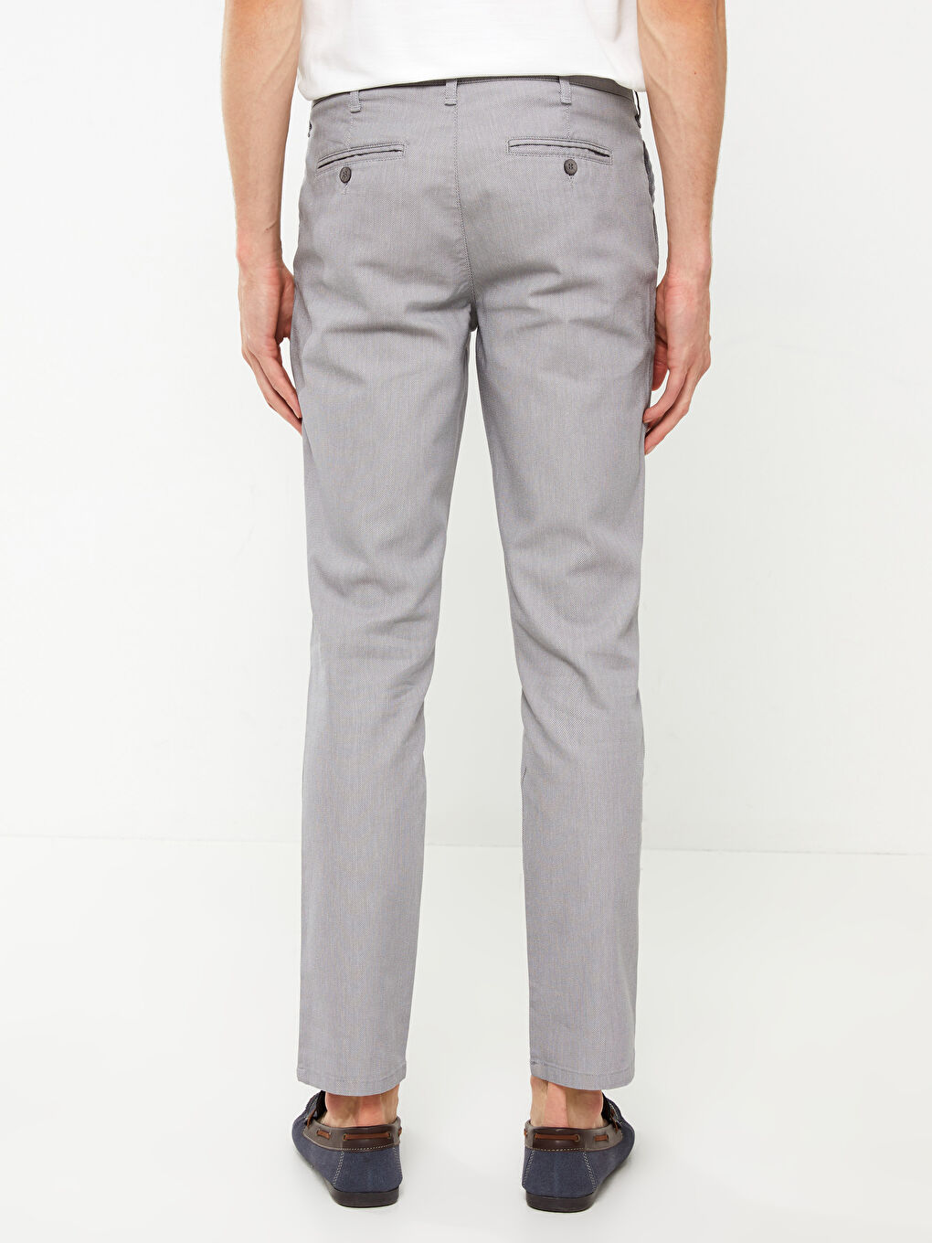 Gri Slim Fit Erkek Pantolon-4