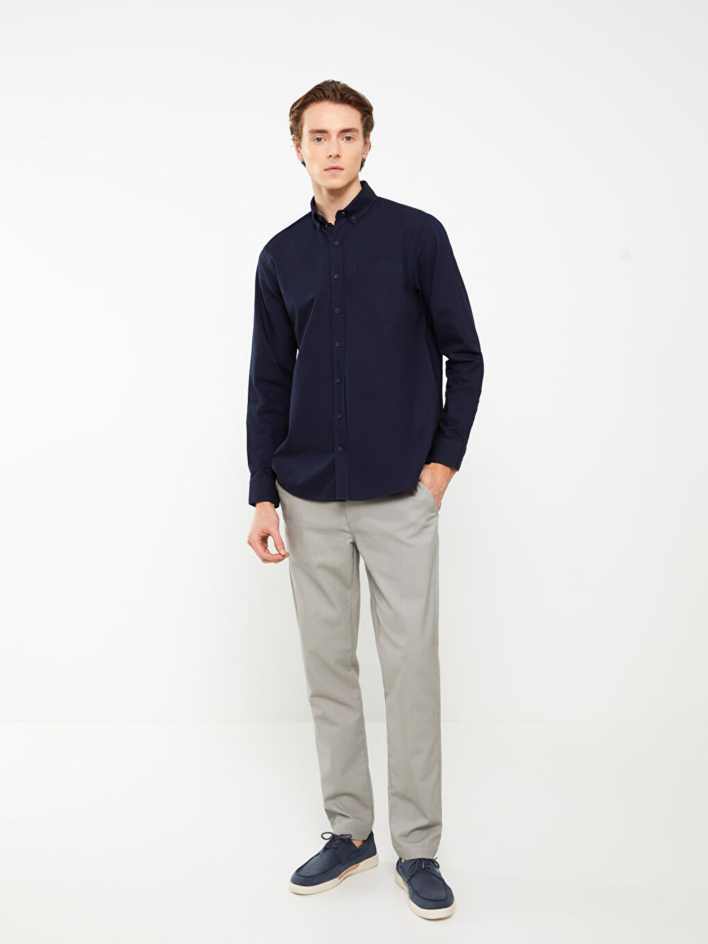 Haki Slim Fit Erkek Pantolon-1