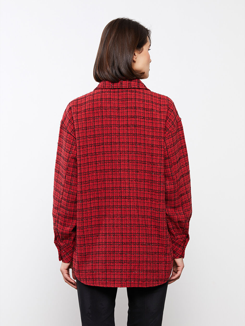 LC Waikiki Buttoned Plaid Long Sleeve Women's Shirt -S3CU49Z8-LPA