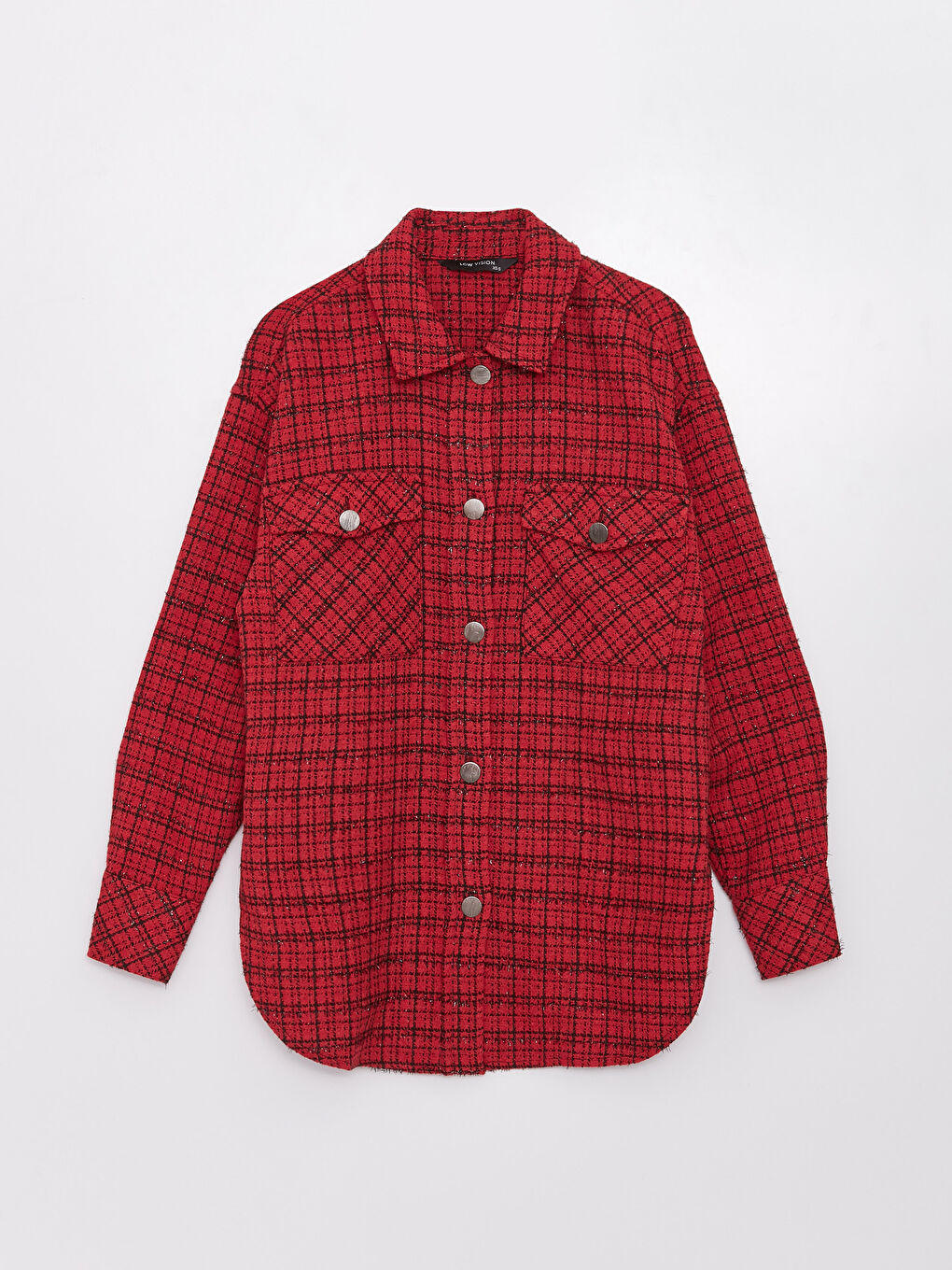 LC Waikiki Buttoned Plaid Long Sleeve Women's Shirt -S3CU49Z8-LPA