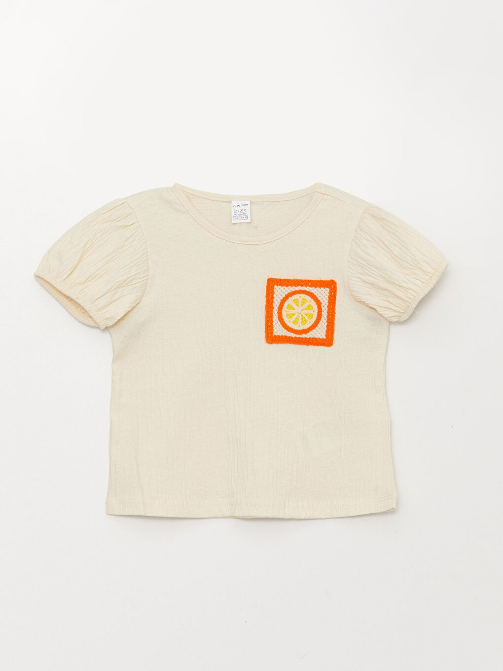 Crew Neck Short Sleeve Embroidery Detailed Baby Girl T-Shirt and Shorts 2-Pack Set-1