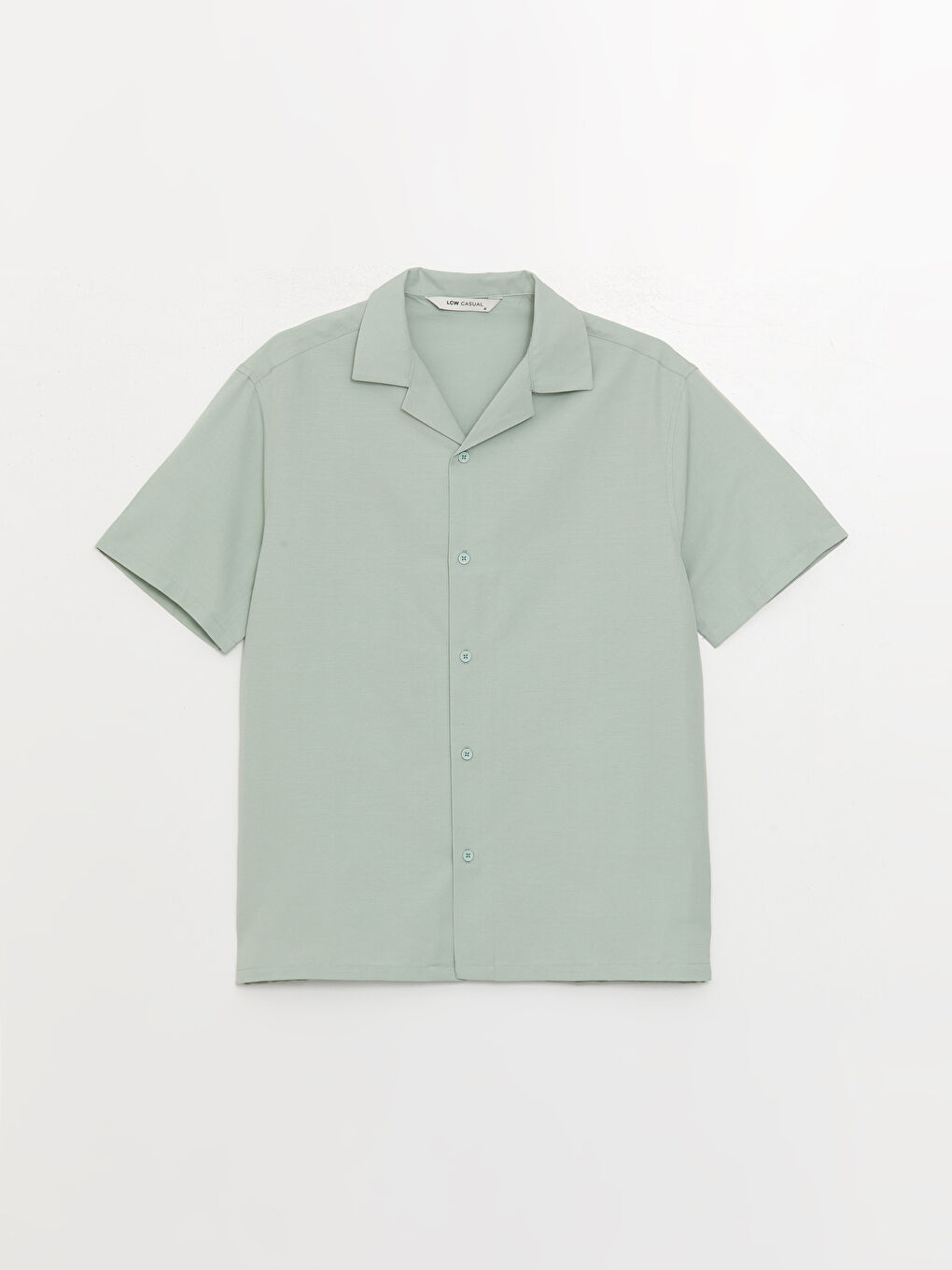 Chemise pour Hommes à Manches Courtes en Viscose Coupe Régulière-5