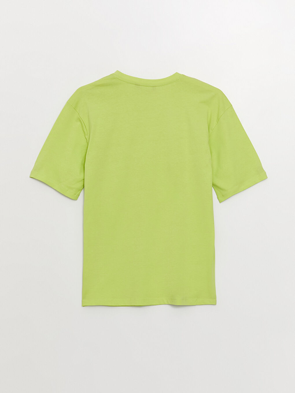 Yeşil Bisiklet Yaka Kısa Kollu Baskılı Penye Erkek Tişört-6