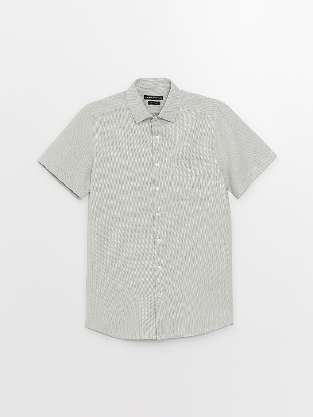Slim Fit Short Sleeve Dobby Men's Shirt -S3CU86Z8-GYA